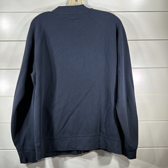 Bonobos Slim Fit Full Zip Jacket Pima Cotton. Size Medium Navy Blue - Picture 3 of 5